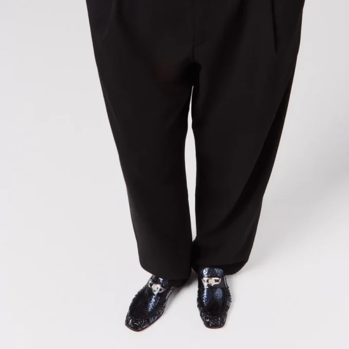 Mocallista – Loafers – Patchwork Watersnake Leather – Black – Women Mocallista – Loafers – Patchwork Watersnake Leather – Black – Women