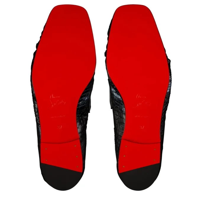 Mocallista – Loafers – Patchwork Watersnake Leather – Black – Women Mocallista – Loafers – Patchwork Watersnake Leather – Black – Women