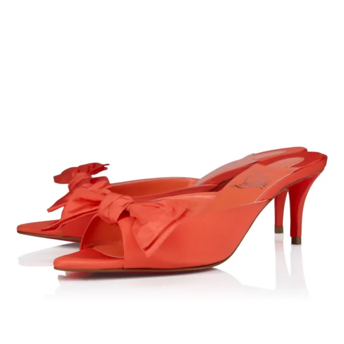 Mulazee – 60 Mm Mules – Silk Taffetas – Caruzo – Women