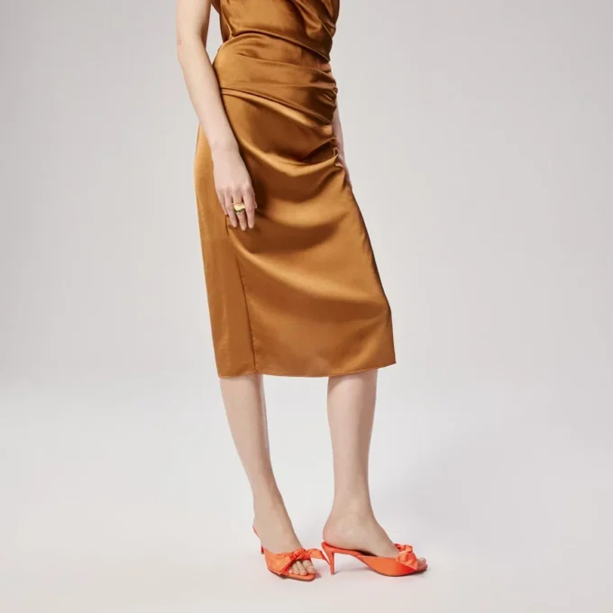 Mulazee – 60 Mm Mules – Silk Taffetas – Caruzo – Women