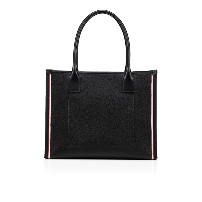 Nastroloubi L – Tote Bag – Grained Calf Leather – Black