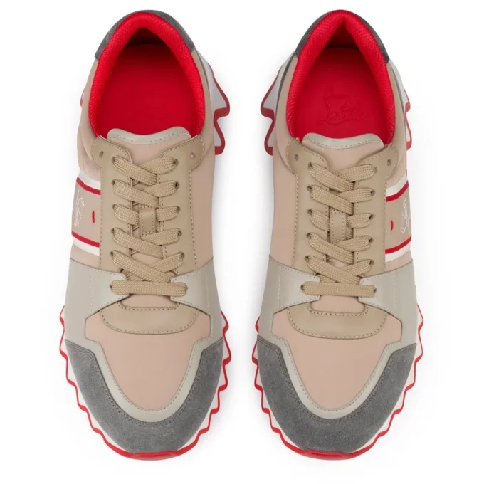 Nastroshark – Running Sneakers – Calf Leather and Fabric – Version Saharienne – Men