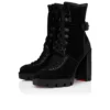 New Macademia – 100 Mm Low Boots – Veau Velours – Black – Women