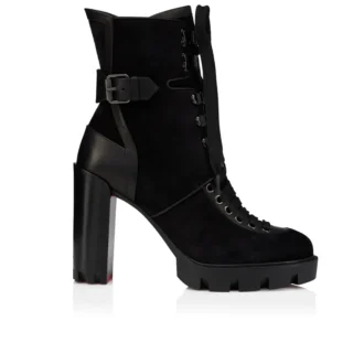 New Macademia – 100 Mm Low Boots – Veau Velours – Black – Women