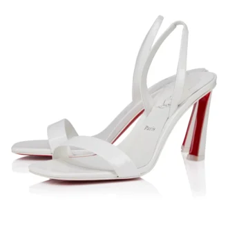 o condora 85 mm strappy sandals patent leather bianco women 1 330x330 - O Condora - 85 Mm Strappy Sandals - Patent Leather - Bianco - Women