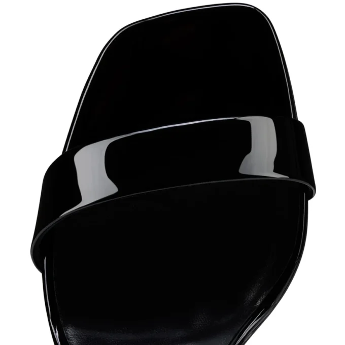 O Condora – 85 Mm Strappy Sandals – Patent Leather – Black – Women