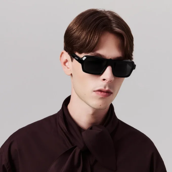 Our Georges Lb0027 – Sunglasses – Acetate – Shiny Black