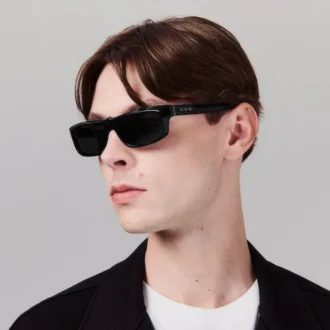Our Georges Lb0028 – Sunglasses – Acetate – Shiny Black Our Georges Lb0028 – Sunglasses – Acetate – Shiny Black