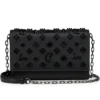 Paloma – Clutch – Grained Calf Leather and Spikes Loubinthesky – Black