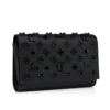 Paloma – Clutch – Grained Calf Leather and Spikes Loubinthesky – Black