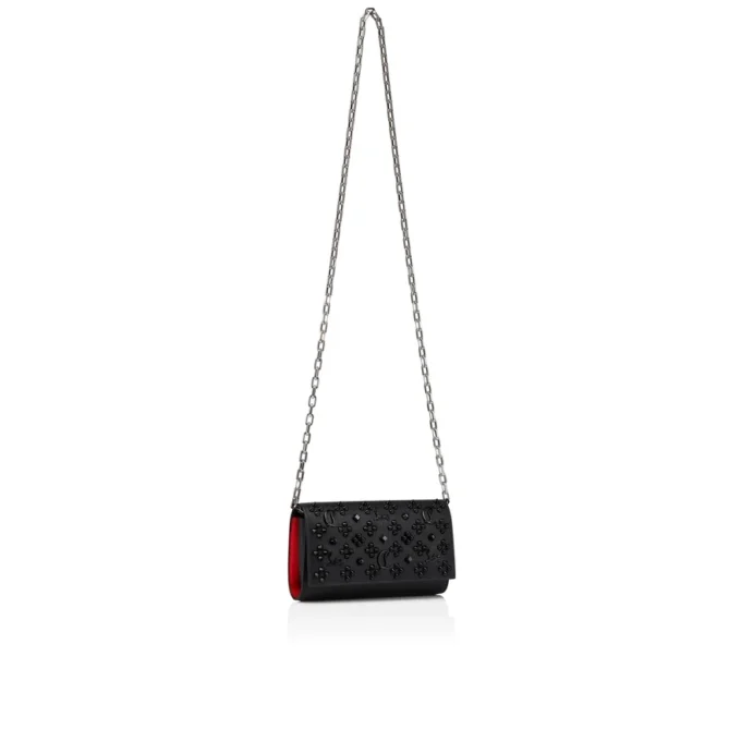Paloma – Wallet on a Chain – Grained Calf Leather – Black