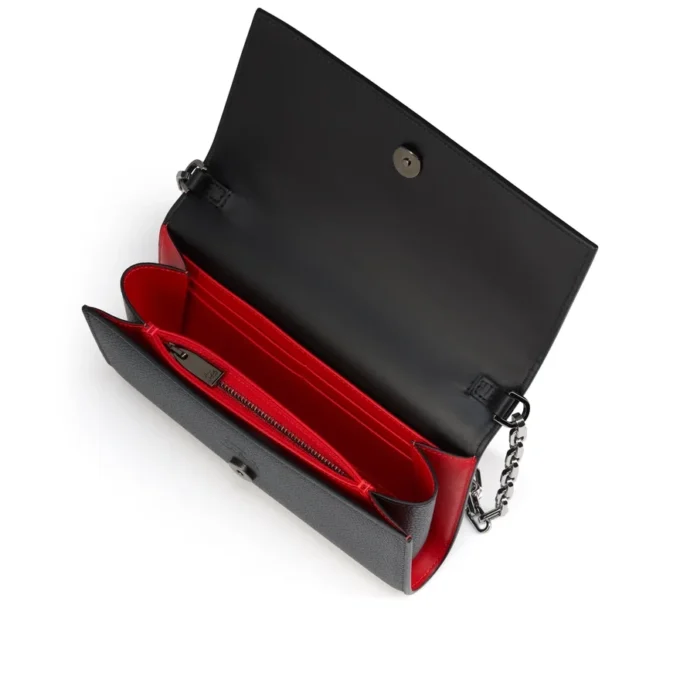 Paloma – Wallet on a Chain – Grained Calf Leather – Black