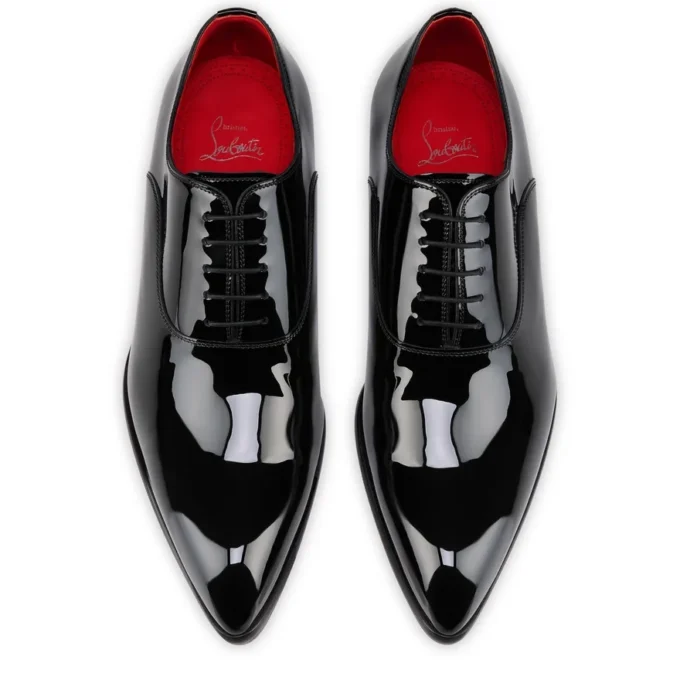 Pelvis – Oxfords – Patent Calf Leather – Black – Men