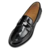 Penny – Loafers – Abrasivato Calf Leather – Black – Men