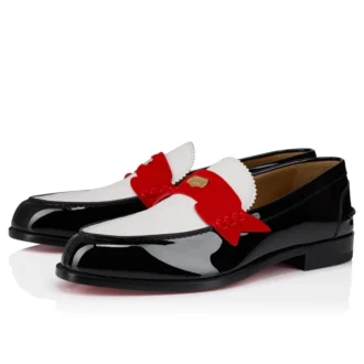 Penny – Loafers – Patent Calf Leather and Veau Velours – Multicolor – Men