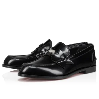 Penny Woman – Loafers – Abrasivato Calf Leather – Black – Women