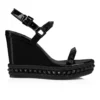 Pyraclou – 110 Mm Espadrilles – Patent Calf Leather – Black – Women Pyraclou – 110 Mm Espadrilles – Patent Calf Leather – Black – Women