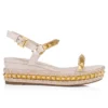 Pyraclou – 60 Mm Espadrilles – Patent Calf Leather – Leche – Women