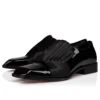 Rahul – Oxfords – Patent Calf Leather and Crepe Satin – Black – Men