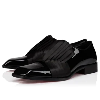 Rahul – Oxfords – Patent Calf Leather and Crepe Satin – Black – Men Rahul – Oxfords – Patent Calf Leather and Crepe Satin – Black – Men