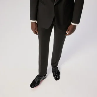 Rahul – Oxfords – Patent Calf Leather and Crepe Satin – Black – Men Rahul – Oxfords – Patent Calf Leather and Crepe Satin – Black – Men