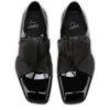 Rahul – Oxfords – Patent Calf Leather and Crepe Satin – Black – Men