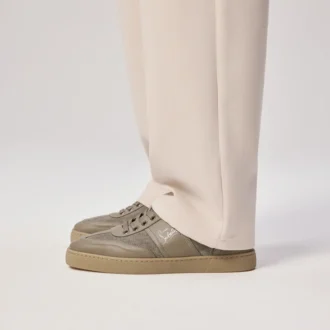 Retero – Sneakers – Calf Leather and Canva – Silex – Men