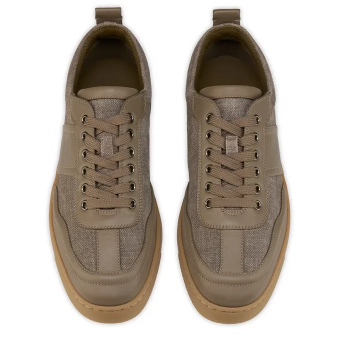 Retero – Sneakers – Calf Leather and Canva – Silex – Men