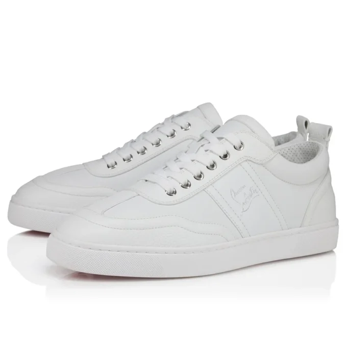 Retero – Sneakers – Grained Calf Leather – White – Men