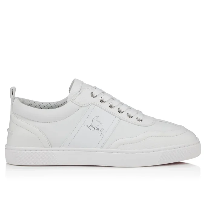 Retero – Sneakers – Grained Calf Leather – White – Men