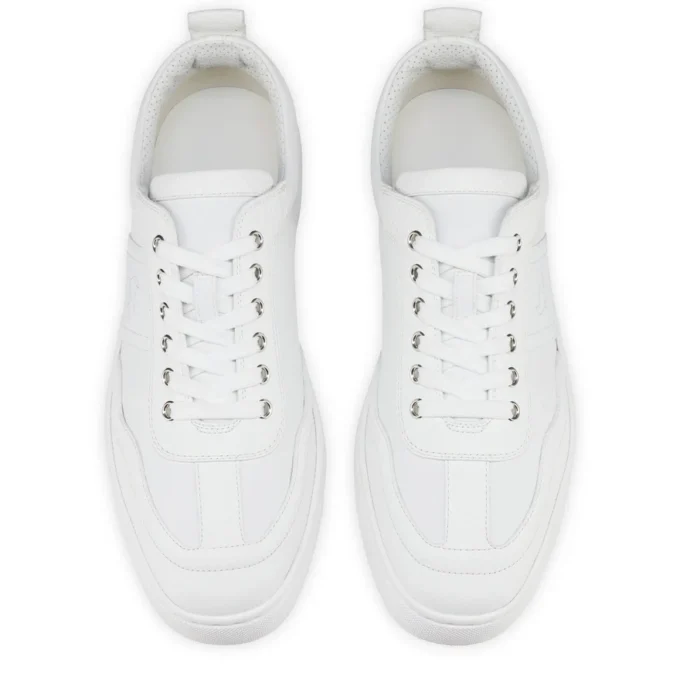 Retero – Sneakers – Grained Calf Leather – White – Men