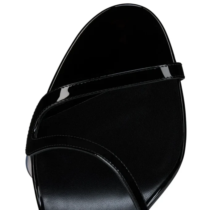 Rosa Z – 80 Mm Sandals – Patent Calf Leather – Black – Women