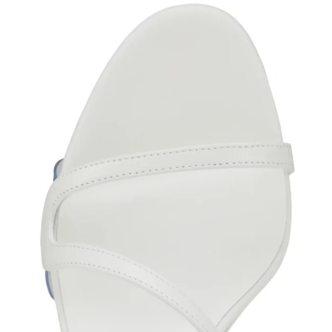 Rosalie – 55 Mm Sandals – Kid Leather – Bianco – Women