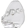 Rosalie Jewel – 100 Mm Sandals – Tpu and Laminated Calf Leather – Crystal – Women