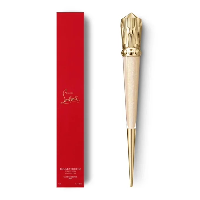 Rouge Stiletto Vinyl Gloss Golden Fierce 300V Golden Fierce – Christian Louboutin Beauty United States