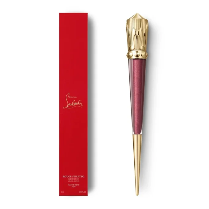 Rouge Stiletto Vinyl Gloss Mauve Heat 245V Mauve Heat – Christian Louboutin Beauty United States