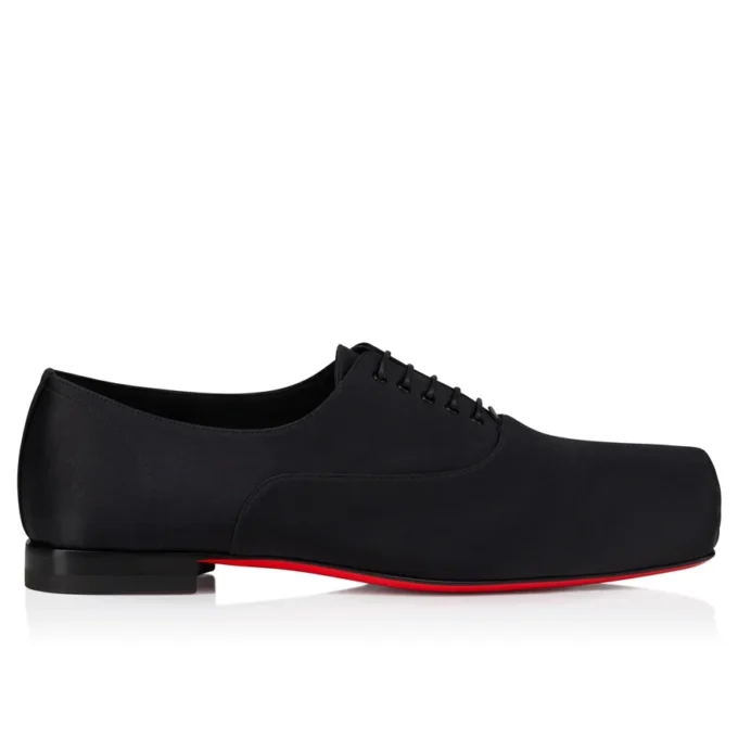 Ruben – Oxfords – Crepe Satin – Black – Men