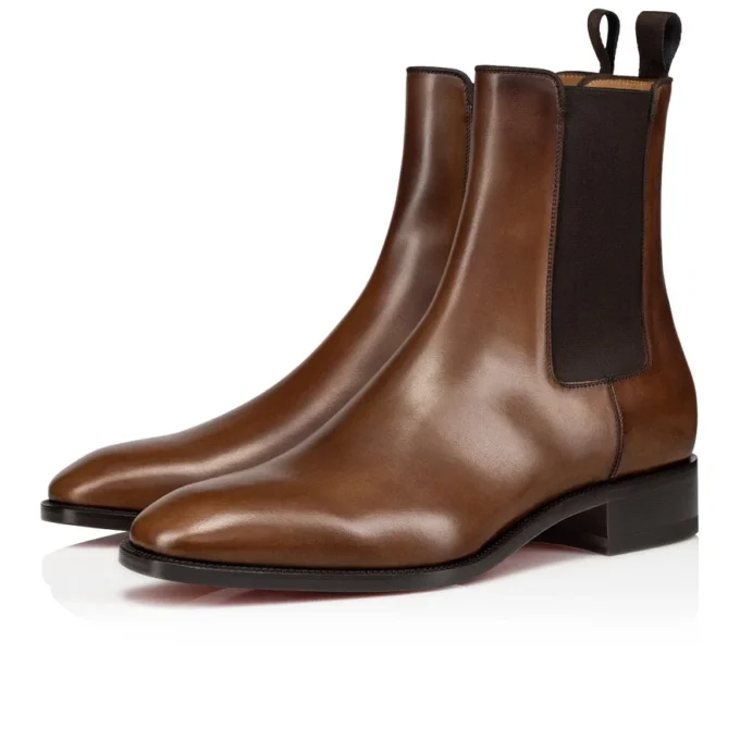 Samson – Boots – Patinated Calf Leather – Havane – Men Samson – Boots – Patinated Calf Leather – Havane – Men