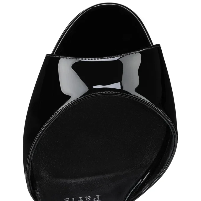 Sandaloo – 130 Mm Sandals – Patent Calf Leather – Black – Women