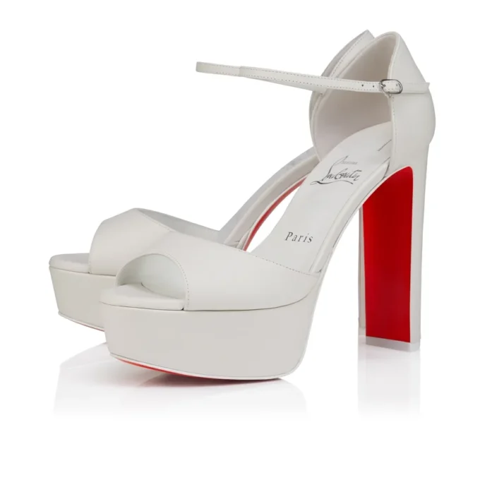 Sandaloo – 130 Mm Strappy Sandals – Lamb Nappa Leather – Bianco – Women