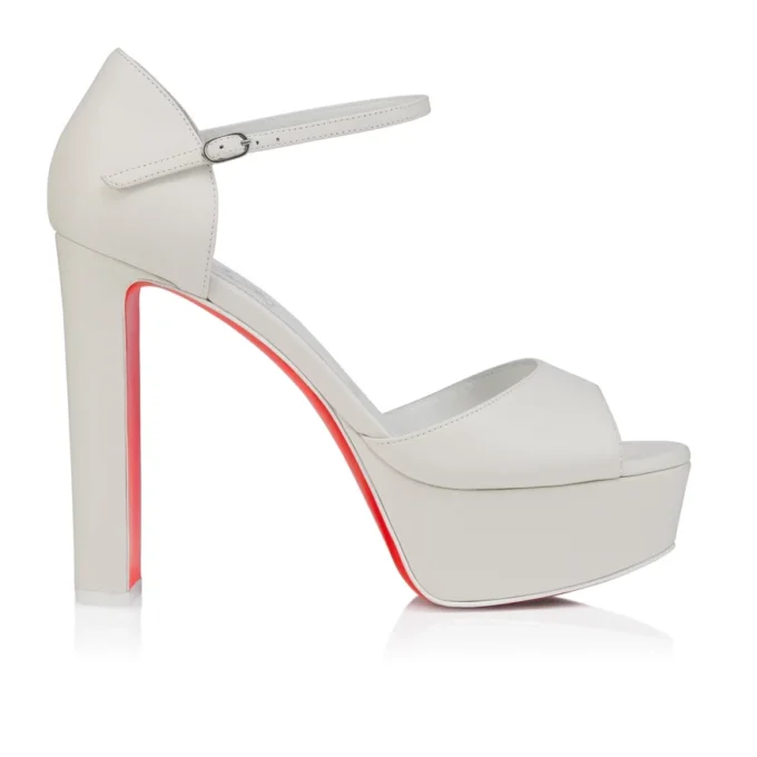 Sandaloo – 130 Mm Strappy Sandals – Lamb Nappa Leather – Bianco – Women