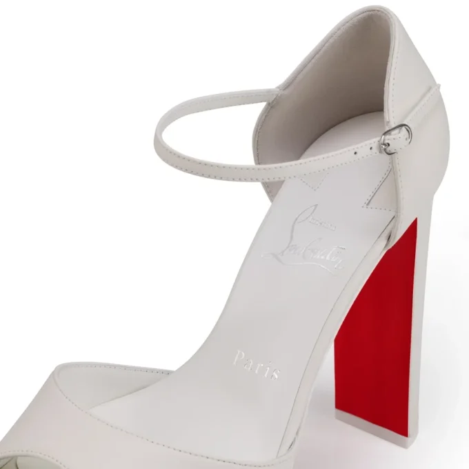 Sandaloo – 130 Mm Strappy Sandals – Lamb Nappa Leather – Bianco – Women