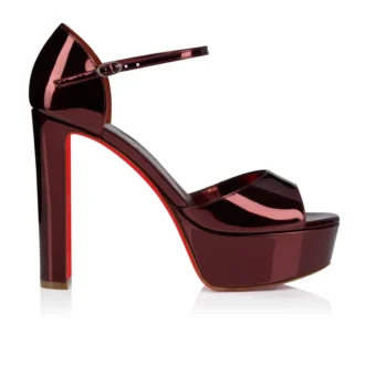 Sandaloo – 130 Mm Strappy Sandals – Laminated Calf Leather – Palio – Women