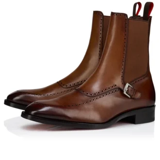Sartosea – Boots – Patinated Calf Leather – Havane – Men Sartosea – Boots – Patinated Calf Leather – Havane – Men