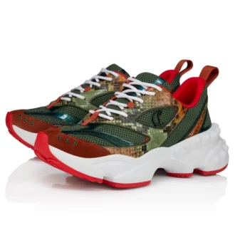 So Flo Python Dagrada – Running Sneakers – Gradient Python Leather and Veau Velours – Palio Haiiro – Men