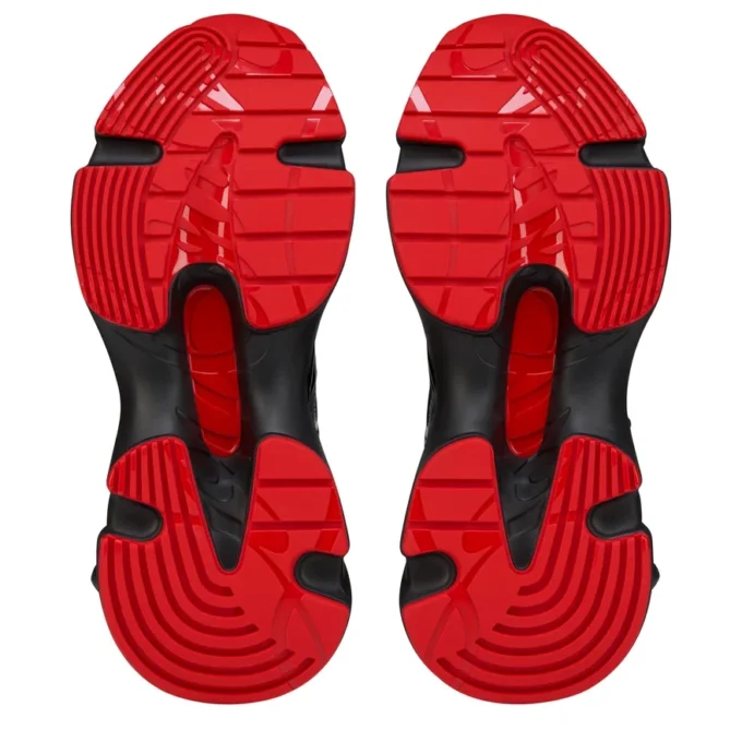 So Flo – Running Sneakers – Laminated Calf Leather – Black – Men So Flo – Running Sneakers – Laminated Calf Leather – Black – Men