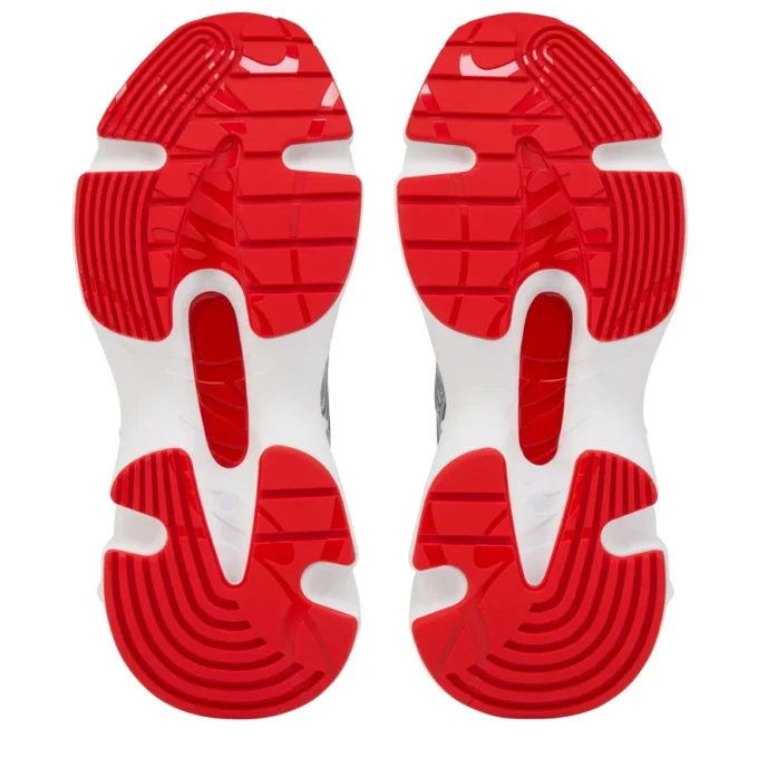 So Flo – Running Sneakers – Laminated Calf Leather – Silver – Women