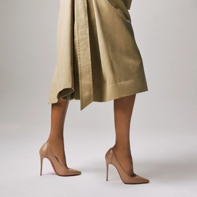 Sporty Kate – 100 Mm Pumps – Lamb Nappa Leather – Blush – Women