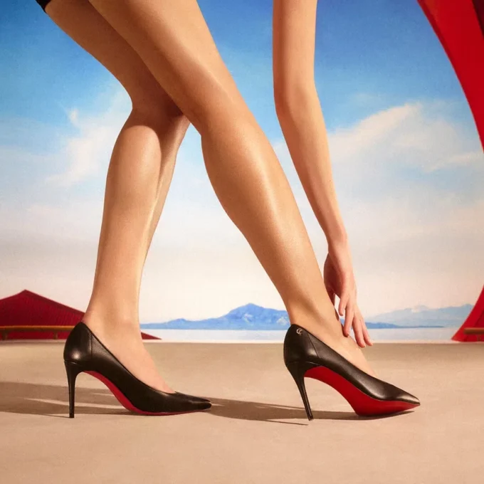 Sporty Kate – 85 Mm Pumps – Lamb Nappa Leather – Black – Women