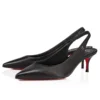 Sporty Kate Sling – 55 Mm Slingback Pumps – Lamb Nappa Leather – Black – Women
